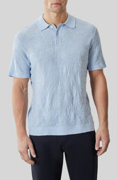 Polo pour homme par Robert Barakett | RB61094 Jorik Bleu Poudré | Boutique Vvög, vêtements mode pour homme et femme