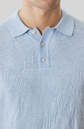 Polo pour homme par Robert Barakett | RB61094 Jorik Bleu Poudré | Boutique Vvög, vêtements mode pour homme et femme