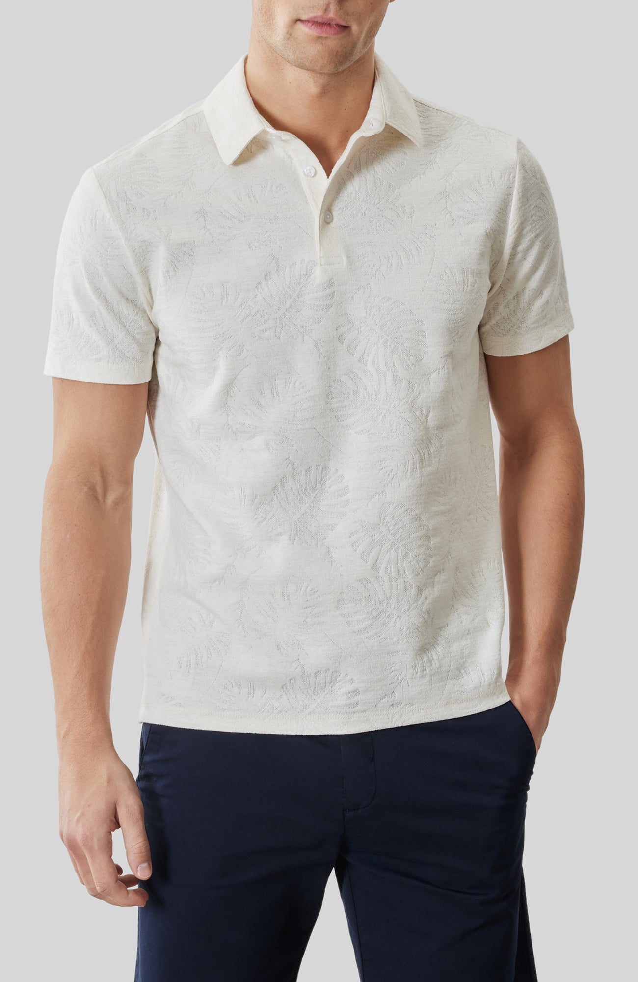 Polo pour homme par Robert Barakett | RB61117 Corven Cygne | Boutique Vvög, vêtements mode pour homme et femme