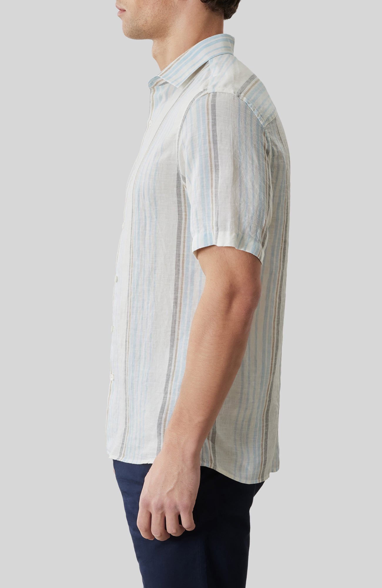 Chemise tissée pour homme par Robert Barakett | RB61142 Thayer Bleu Frais | Boutique Vvög, vêtements mode pour homme et femme