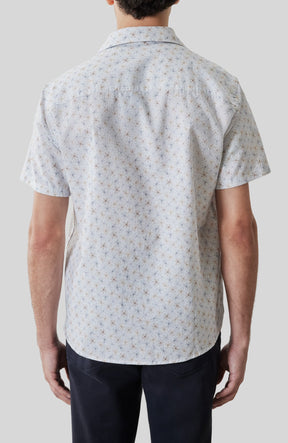 Chemise tissée pour homme par Robert Barakett | RB61204 Turcot Bleu Frais | Boutique Vvög, vêtements mode pour homme et femme