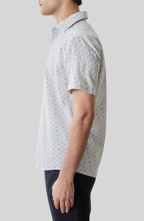 Chemise tissée pour homme par Robert Barakett | RB61204 Turcot Bleu Frais | Boutique Vvög, vêtements mode pour homme et femme