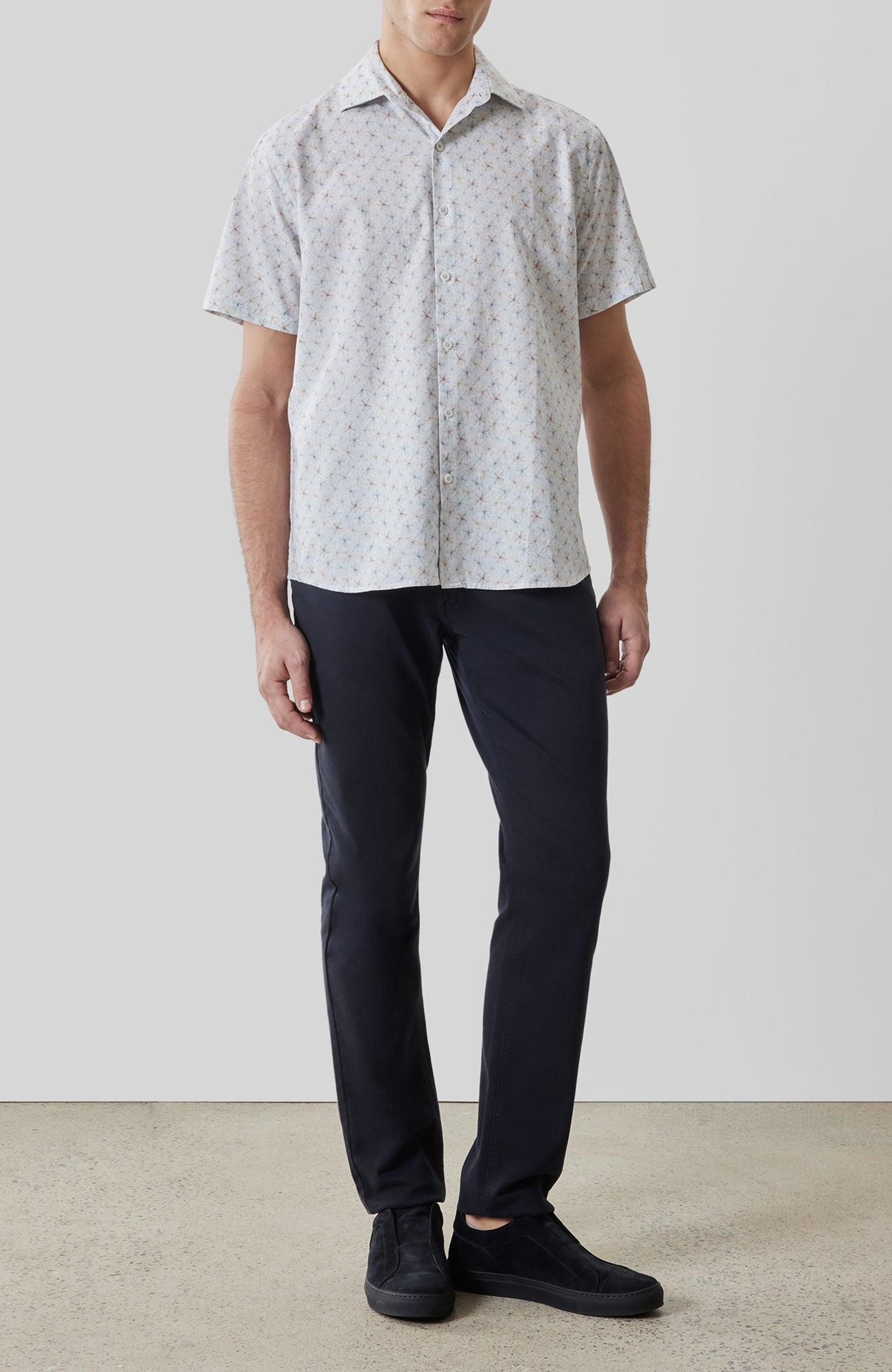 Chemise tissée pour homme par Robert Barakett | RB61204 Turcot Bleu Frais | Boutique Vvög, vêtements mode pour homme et femme