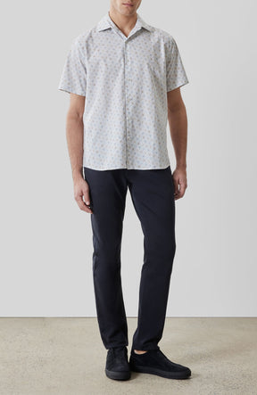 Chemise tissée pour homme par Robert Barakett | RB61204 Turcot Bleu Frais | Boutique Vvög, vêtements mode pour homme et femme