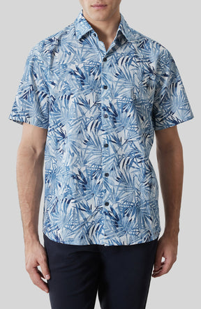 Chemise tissée pour homme par Robert Barakett | RB61243 Keneth Bleu Délavé | Boutique Vvög, vêtements mode pour homme et femme