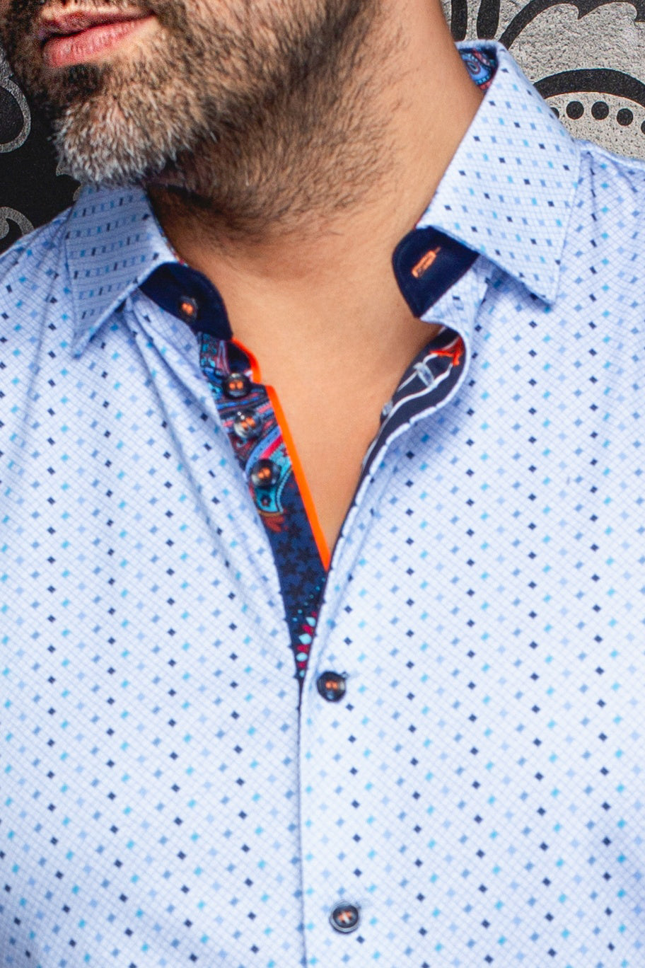 Chemise manches longues en Knit pour homme par Au Noir | OPTIMUS Bleu Clair | Machemise.ca, inventaire complet de la marque Au Noir