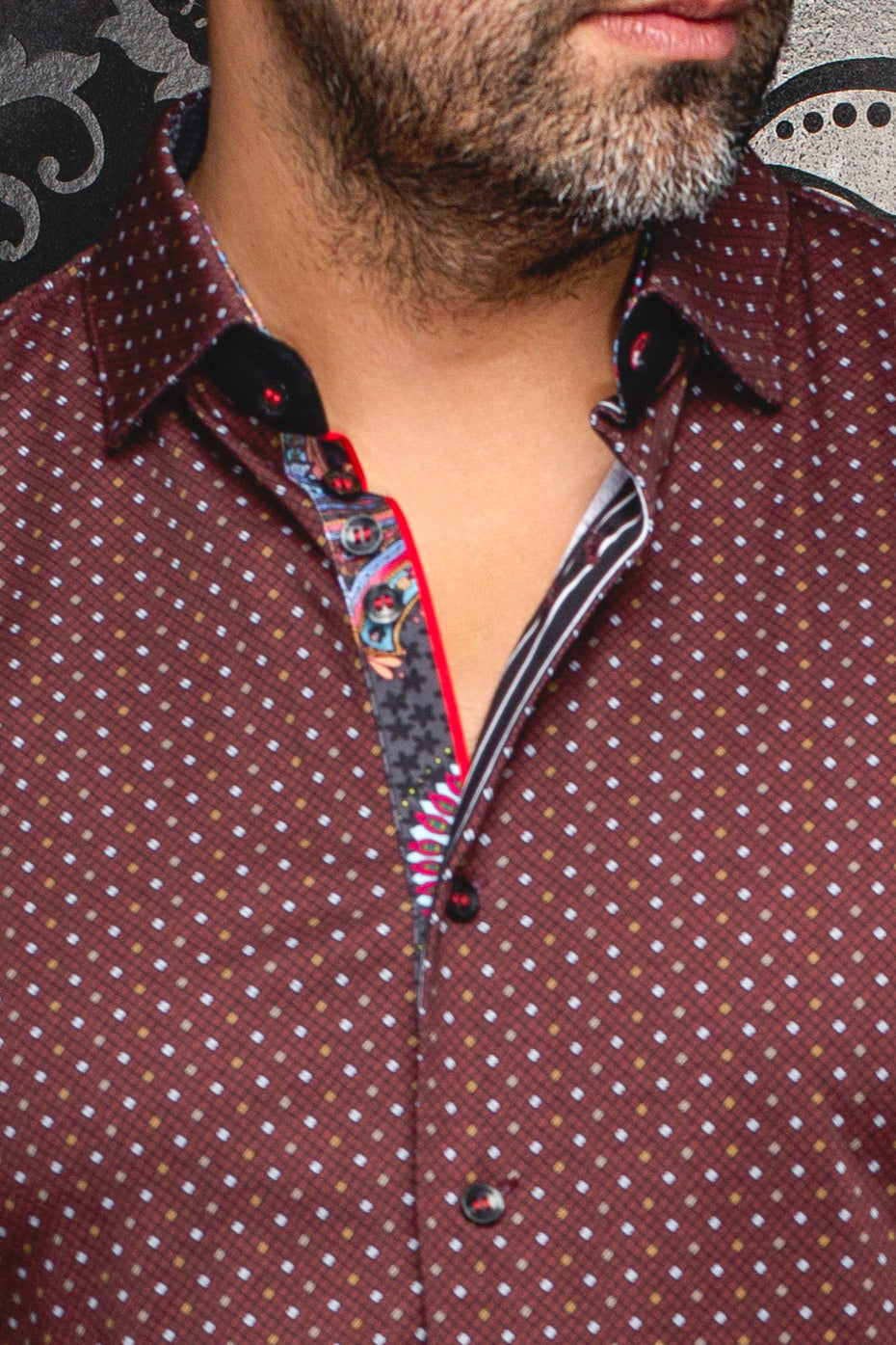 Chemise manches longues en Knit pour homme par Au Noir | OPTIMUS Rouille | Machemise.ca, inventaire complet de la marque Au Noir