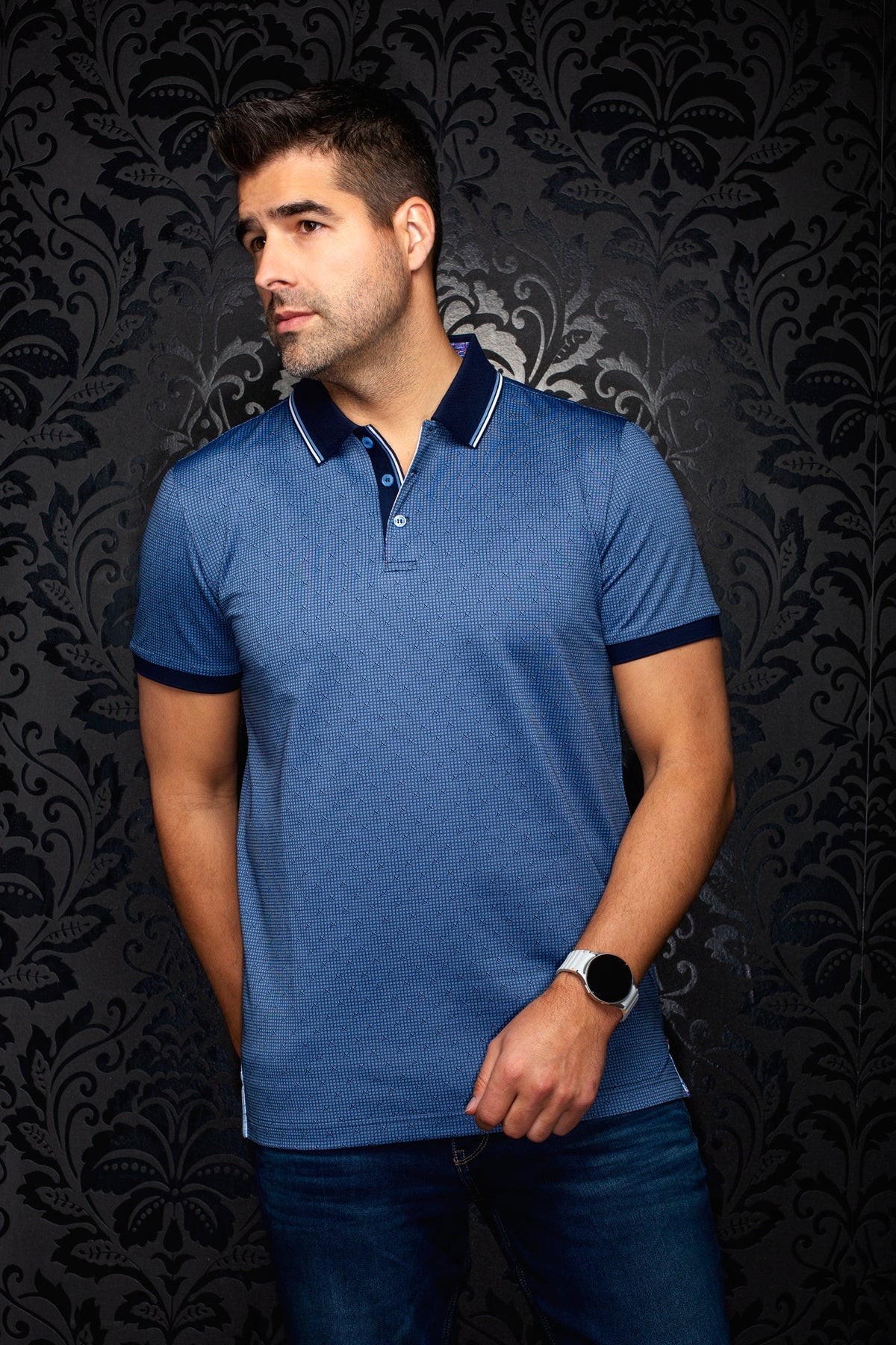 Polo pour homme par Au Noir | PUNTAGORDA Marine | Machemise.ca, inventaire complet de la marque Au Noir