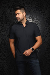 Polo performance pour homme par Au Noir | RAPHY (SS) NDL Noir | Machemise.ca, inventaire complet de la marque Au Noir