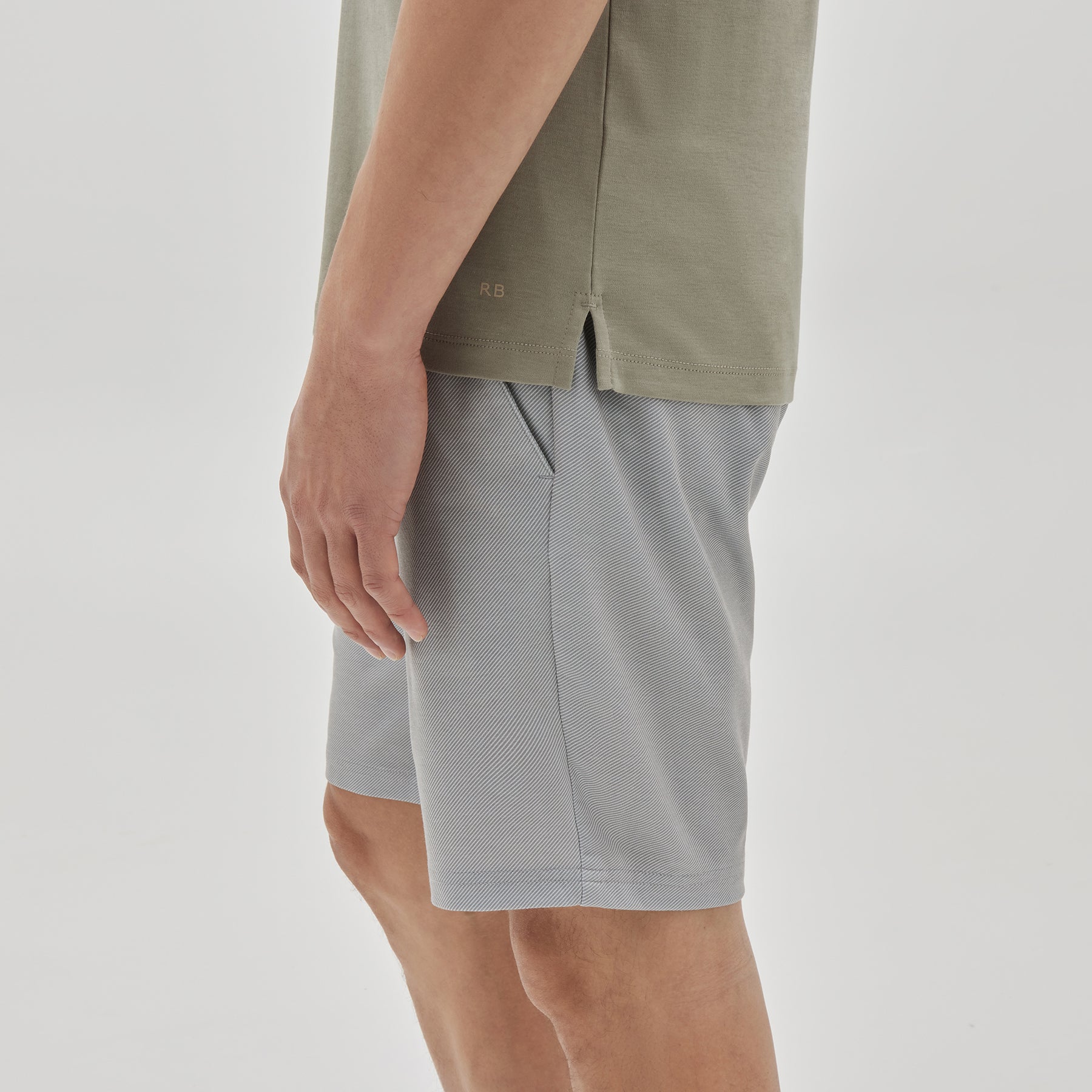 Polo avec fermeture éclair pour homme par Robert Barakett | Georgia RB01030 Shadow Coral | Machemise.ca, vêtements mode pour hommes