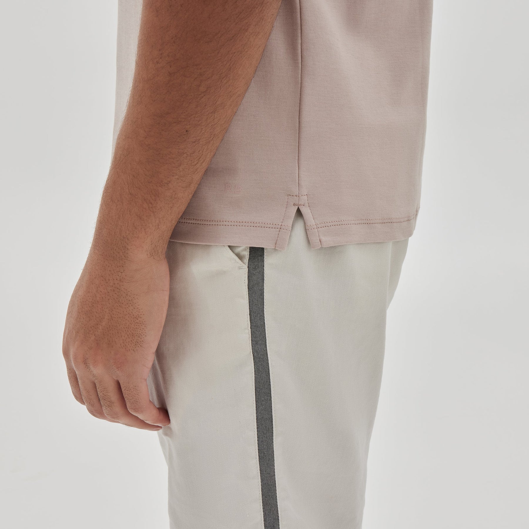 Polo avec fermeture éclair pour homme par Robert Barakett | Georgia RB01030 Corail Ombré | Machemise.ca, vêtements mode pour hommes