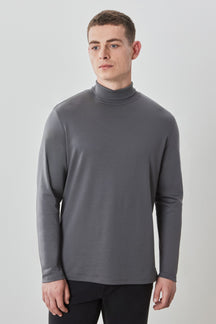Chandail manches longues col roulé pour homme par Robert Barakett | Georgia RB01224 Fumée | Machemise.ca, vêtements mode pour hommes