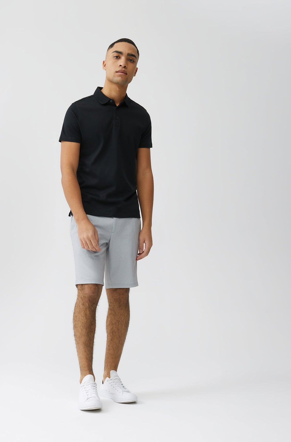 Polo col ouvert pour homme par Robert Barakett | Georgia RB11016 Noir | Boutique Vvög, vêtements mode pour homme et femme