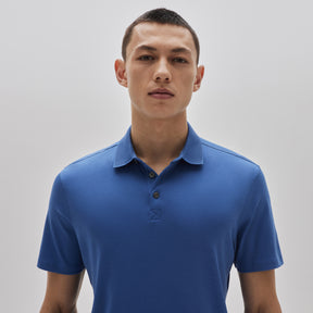 Polo manches courtes honeycomb pour homme par Robert Barakett | Georgia RB11016 Bijoux Bleu |  Machemise.ca, vêtements mode pour hommes