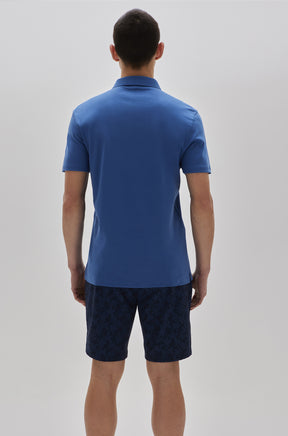 Polo manches courtes honeycomb pour homme par Robert Barakett | Georgia RB11016 Bijoux Bleu |  Machemise.ca, vêtements mode pour hommes