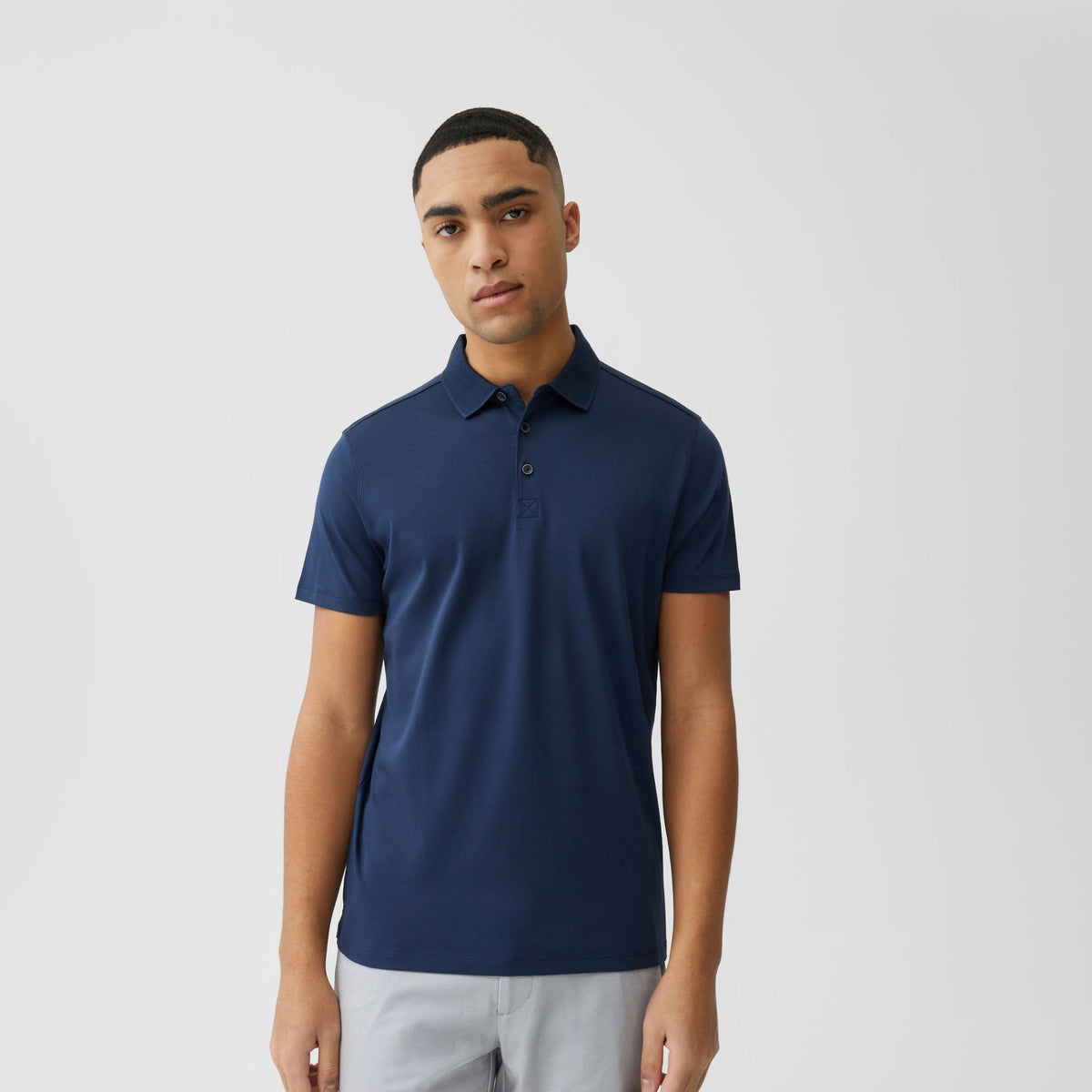 Polo col ouvert pour homme par Robert Barakett | Georgia RB11016 Bleu Nuit | Boutique Vvög, vêtements mode pour homme et femme