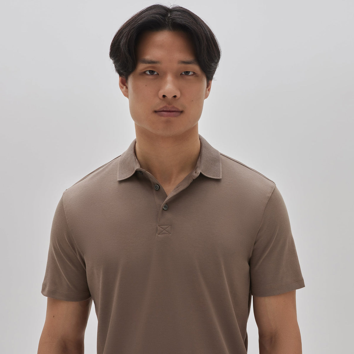 Polo col ouvert pour homme par Robert Barakett | Georgia RB11016 Café | Boutique Vvög, vêtements mode pour homme et femme