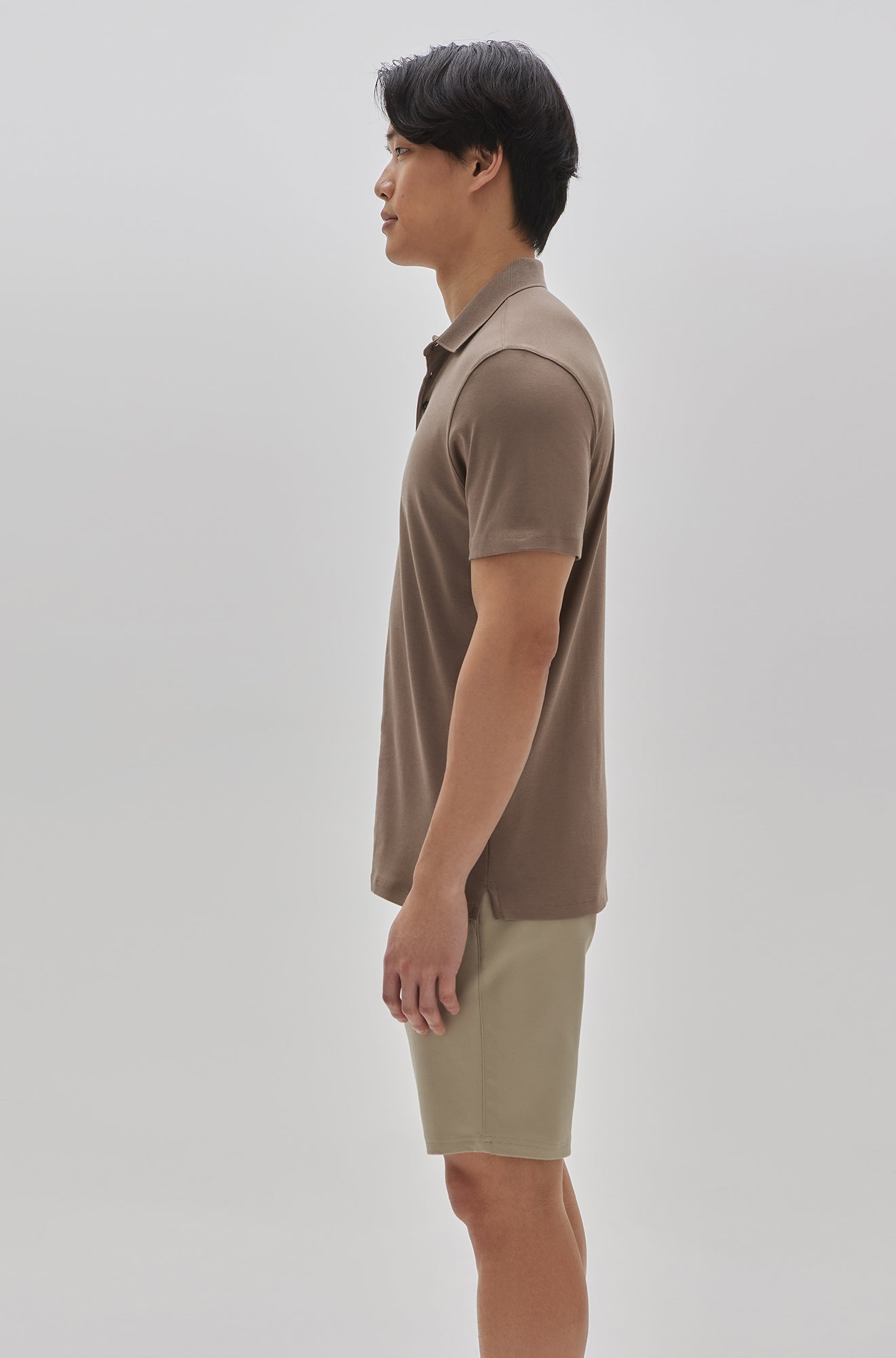 Polo manches courtes honeycomb pour homme par Robert Barakett | Georgia RB11016 Cafe |  Machemise.ca, vêtements mode pour hommes