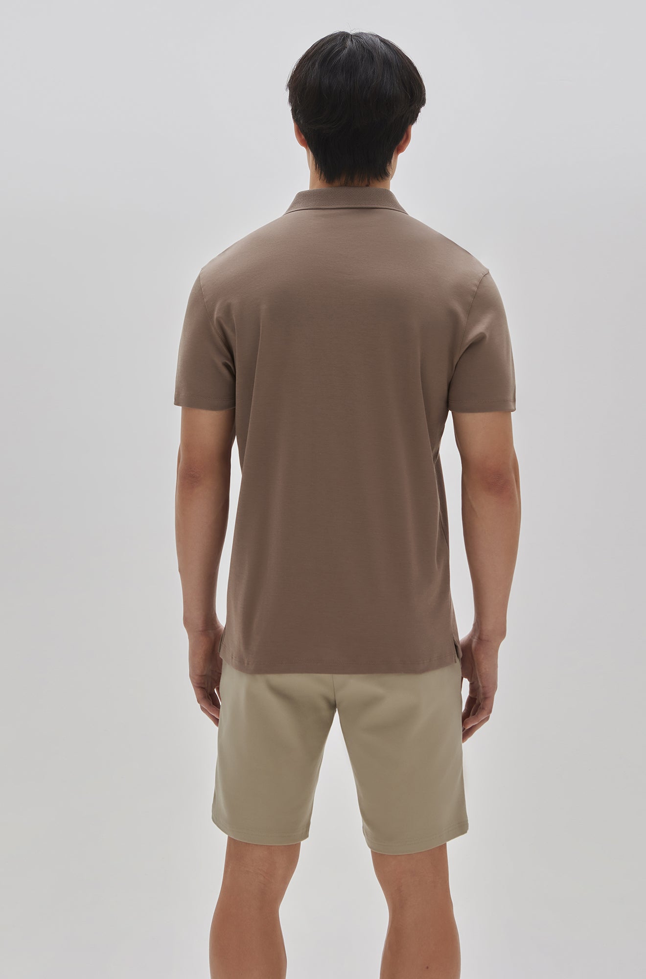 Polo manches courtes honeycomb pour homme par Robert Barakett | Georgia RB11016 Cafe |  Machemise.ca, vêtements mode pour hommes