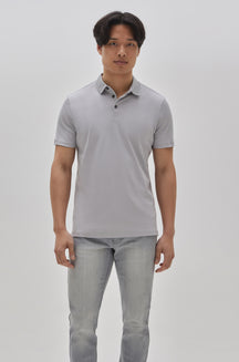 Polo manches courtes honeycomb pour homme par Robert Barakett | Georgia RB11016 Chalk |  Machemise.ca, vêtements mode pour hommes