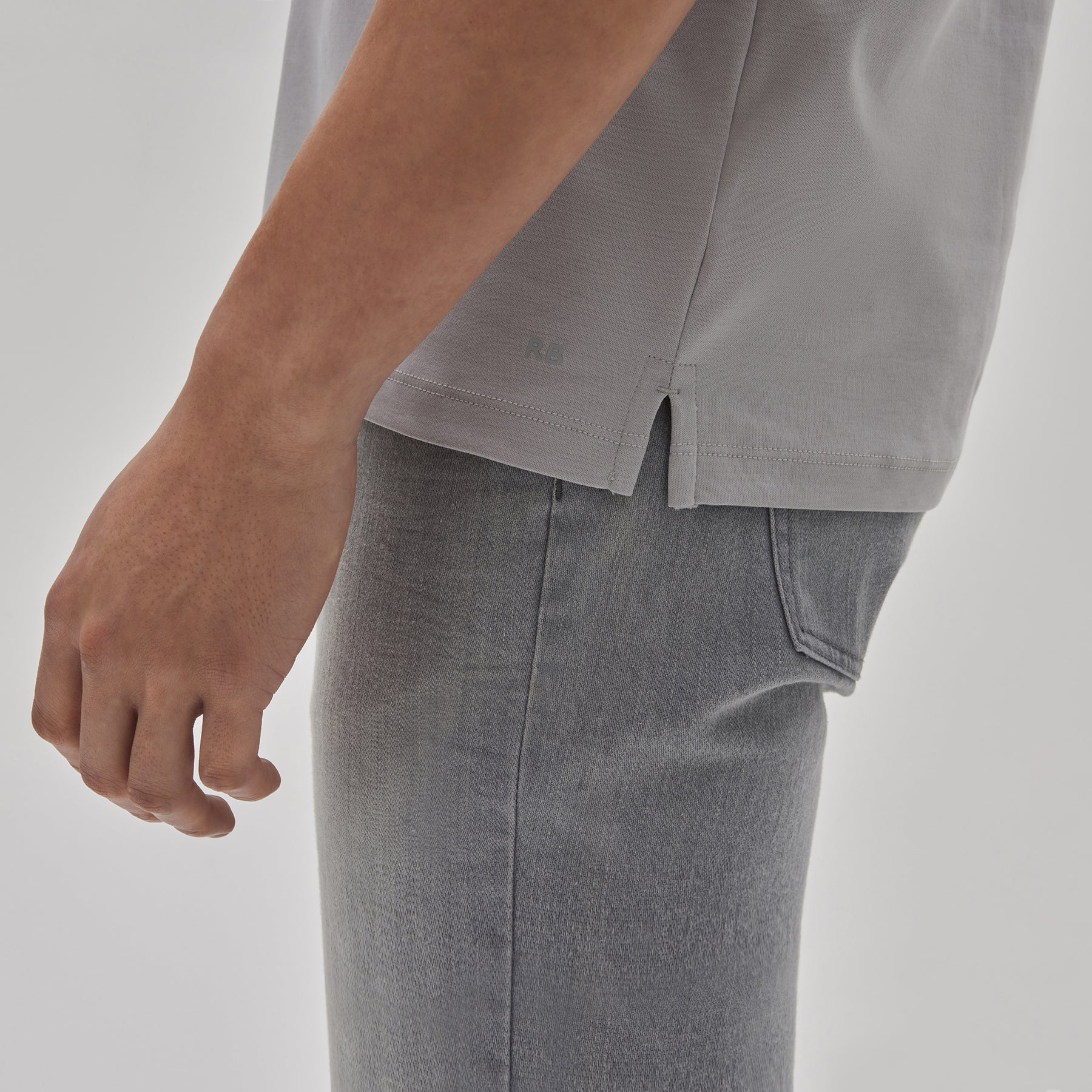 Polo manches courtes honeycomb pour homme par Robert Barakett | Georgia RB11016 Chalk |  Machemise.ca, vêtements mode pour hommes