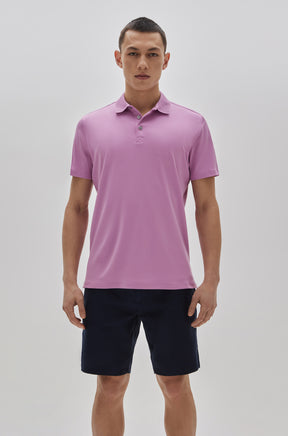 Polo manches courtes honeycomb pour homme par Robert Barakett | Georgia RB11016 Fuchsia| Machemise.ca, vêtements mode pour hommes