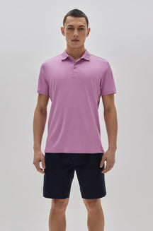 Polo col ouvert pour homme par Robert Barakett | Georgia RB11016 Fuchsia | Boutique Vvög, vêtements mode pour homme et femme
