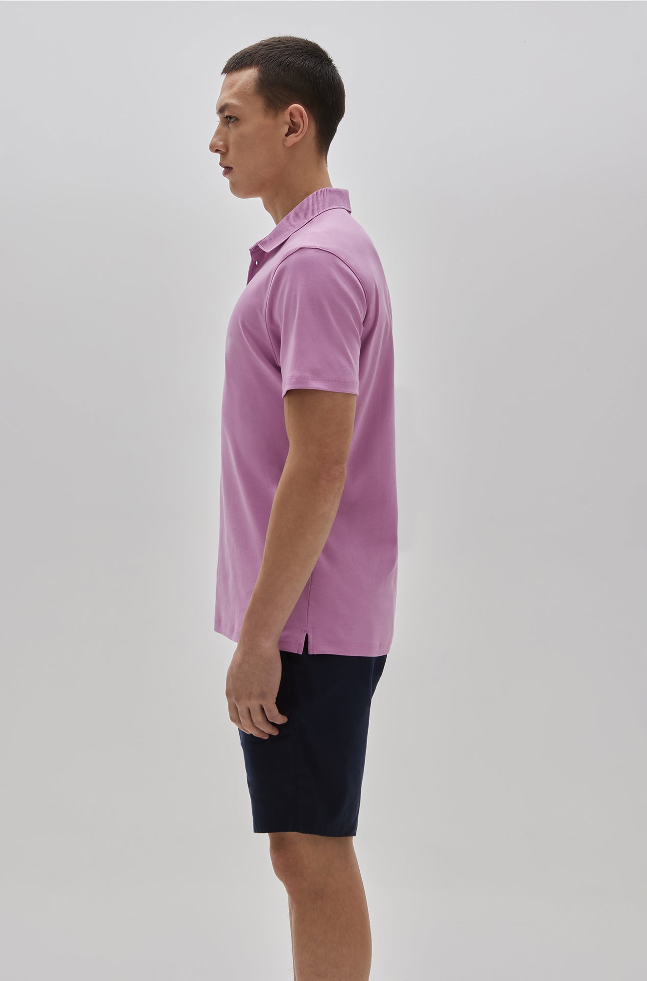 Polo col ouvert pour homme par Robert Barakett | Georgia RB11016 Fuchsia | Boutique Vvög, vêtements mode pour homme et femme