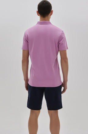 Polo manches courtes honeycomb pour homme par Robert Barakett | Georgia RB11016 Fuchsia| Machemise.ca, vêtements mode pour hommes