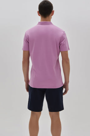 Polo col ouvert pour homme par Robert Barakett | Georgia RB11016 Fuchsia | Boutique Vvög, vêtements mode pour homme et femme