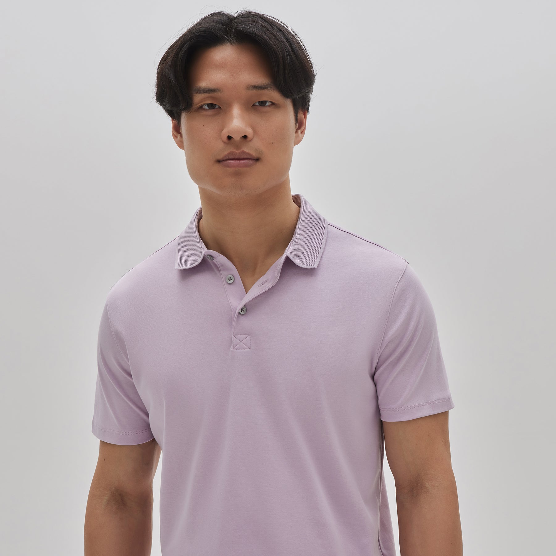 Polo manches courtes honeycomb pour homme par Robert Barakett | Georgia RB11016 Light Pink | Machemise.ca, vêtements mode pour hommes