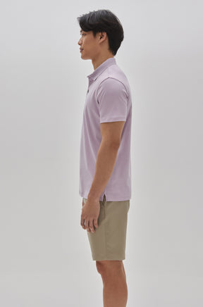 Polo manches courtes honeycomb pour homme par Robert Barakett | Georgia RB11016 Light Pink | Machemise.ca, vêtements mode pour hommes