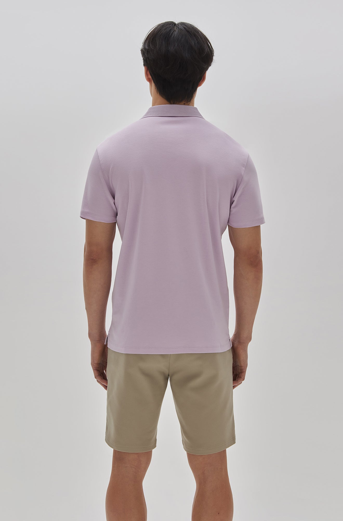 Polo manches courtes honeycomb pour homme par Robert Barakett | Georgia RB11016 Light Pink | Machemise.ca, vêtements mode pour hommes