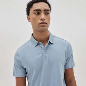 Polo manches courtes honeycomb pour homme par Robert Barakett | Georgia RB11016 Pale Bleu | Machemise.ca, vêtements mode pour hommes