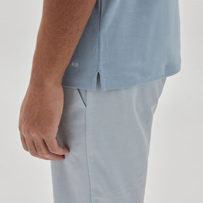 Polo manches courtes honeycomb pour homme par Robert Barakett | Georgia RB11016 Pale Bleu | Machemise.ca, vêtements mode pour hommes