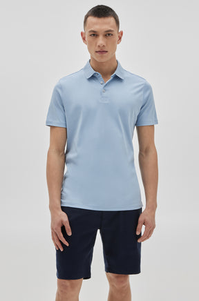 Polo manches courtes honeycomb pour homme par Robert Barakett | Georgia RB11016 Soft Chambray | Machemise.ca, vêtements mode pour hommes