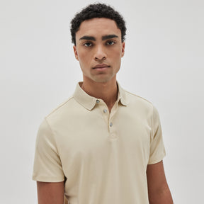 Polo manches courtes honeycomb pour homme par Robert Barakett | Georgia RB11016 Soft Yellow | Machemise.ca, vêtements mode pour hommes
