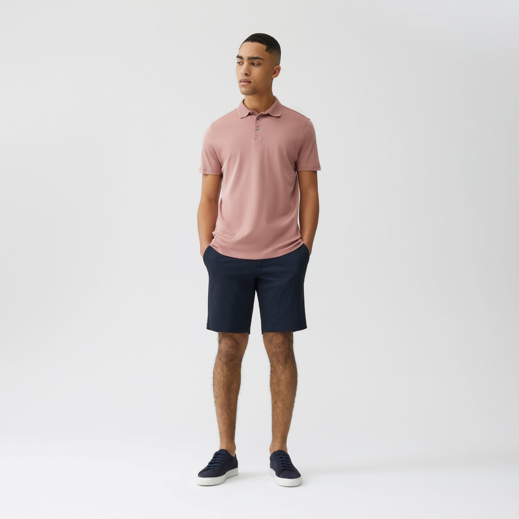 Polo col ouvert pour homme par Robert Barakett | Georgia RB11016 Corail Été | Boutique Vvög, vêtements mode pour homme et femme