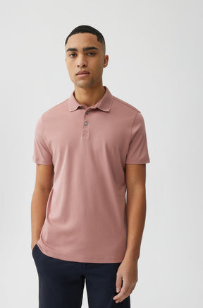 Polo col ouvert pour homme par Robert Barakett | Georgia RB11016 Corail Été | Boutique Vvög, vêtements mode pour homme et femme