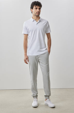 Polo col ouvert pour homme par Robert Barakett | Georgia RB11016 Blanc | Boutique Vvög, vêtements mode pour homme et femme