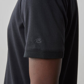 Polo à manches courtes pour homme par Robert Barakett | RB31088 Ragdan Noir | Machemise.ca, vêtements mode pour hommes