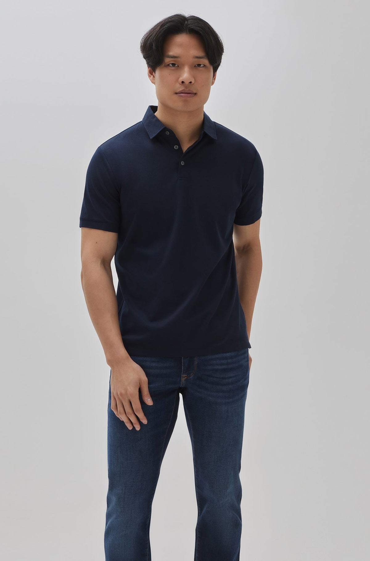 Polo pour homme par Robert Barakett | RB31088 Bleu Marine | Boutique Vvög, vêtements mode pour homme et femme