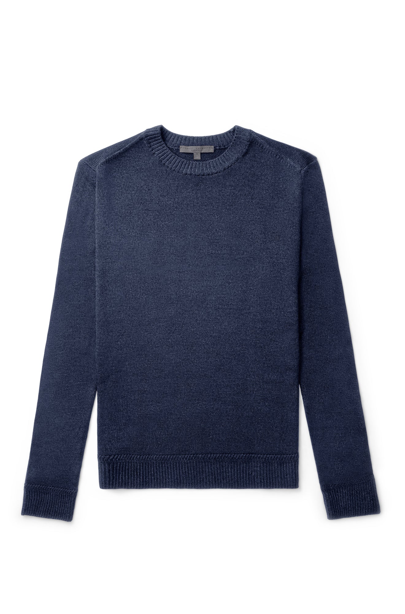 Chandail M.L. col rond pour homme par Robert Barakett | RB32345 Bertona Marine | Machemise.ca, vêtements mode pour hommes