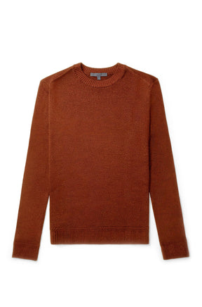 Chandail col rond pour homme par Robert Barakett | Bertona RB32345 Orange | Machemise.ca, vêtements mode pour hommes