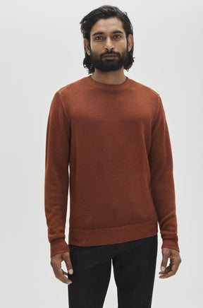 Chandail col rond pour homme par Robert Barakett | Bertona RB32345 Orange | Machemise.ca, vêtements mode pour hommes