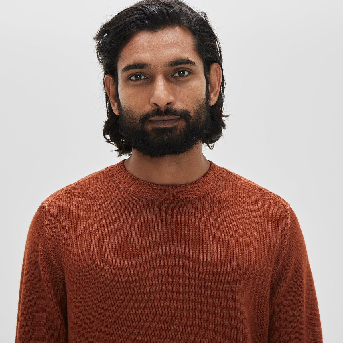 Chandail col rond pour homme par Robert Barakett | Bertona RB32345 Orange | Machemise.ca, vêtements mode pour hommes