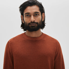 Chandail col rond pour homme par Robert Barakett | Bertona RB32345 Orange | Machemise.ca, vêtements mode pour hommes