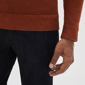 Chandail col rond pour homme par Robert Barakett | Bertona RB32345 Orange | Machemise.ca, vêtements mode pour hommes