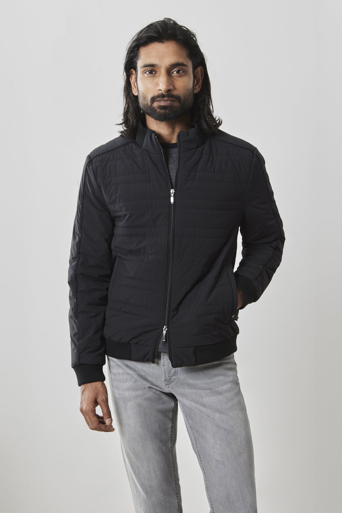 Veste pour homme par Robert Barakett | Linmore RB32401 Noir | Machemise.ca, vêtements mode pour hommes