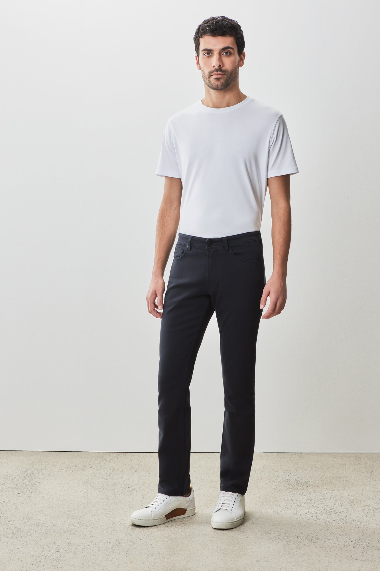 Pantalon 5 poches pour homme par Robert Barakett | RB41221 Linear Minuit | Machemise.ca, vêtements mode pour hommes